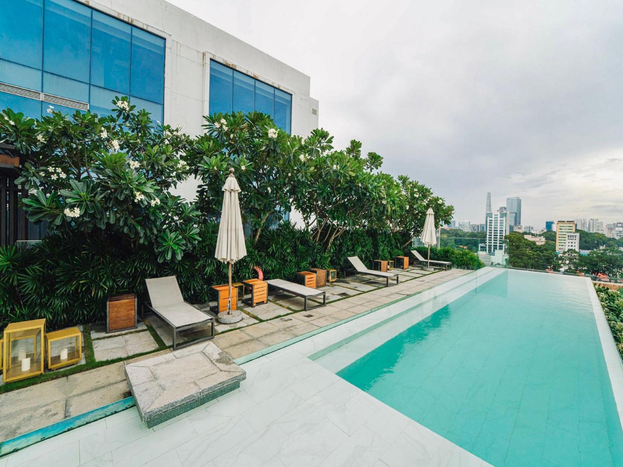 Serenity Saigon Sky Villas - Free One Way Airport Shuttle Ho-Chi-Minh-Stadt Exterior foto