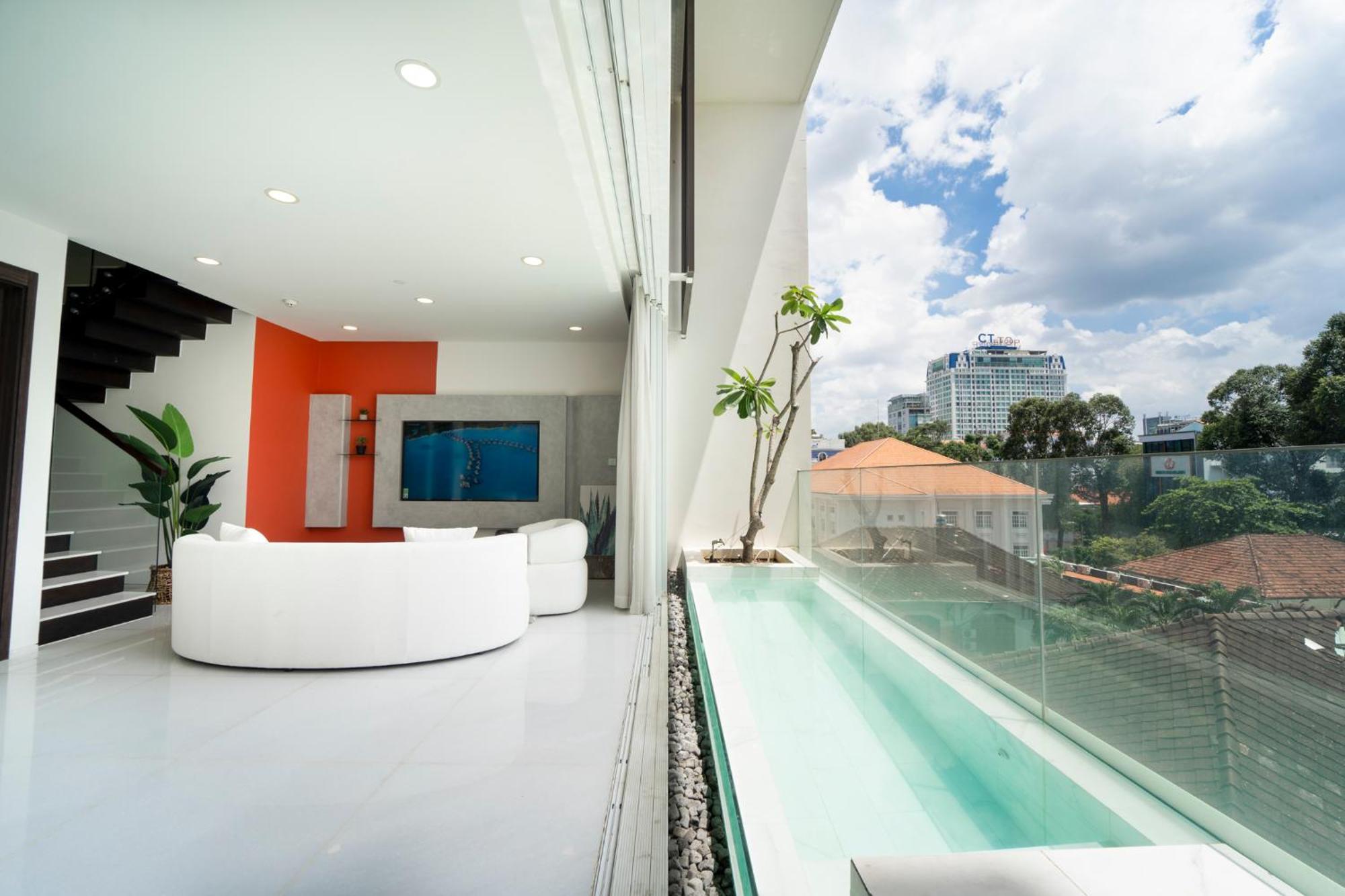 Serenity Saigon Sky Villas - Free One Way Airport Shuttle Ho-Chi-Minh-Stadt Exterior foto