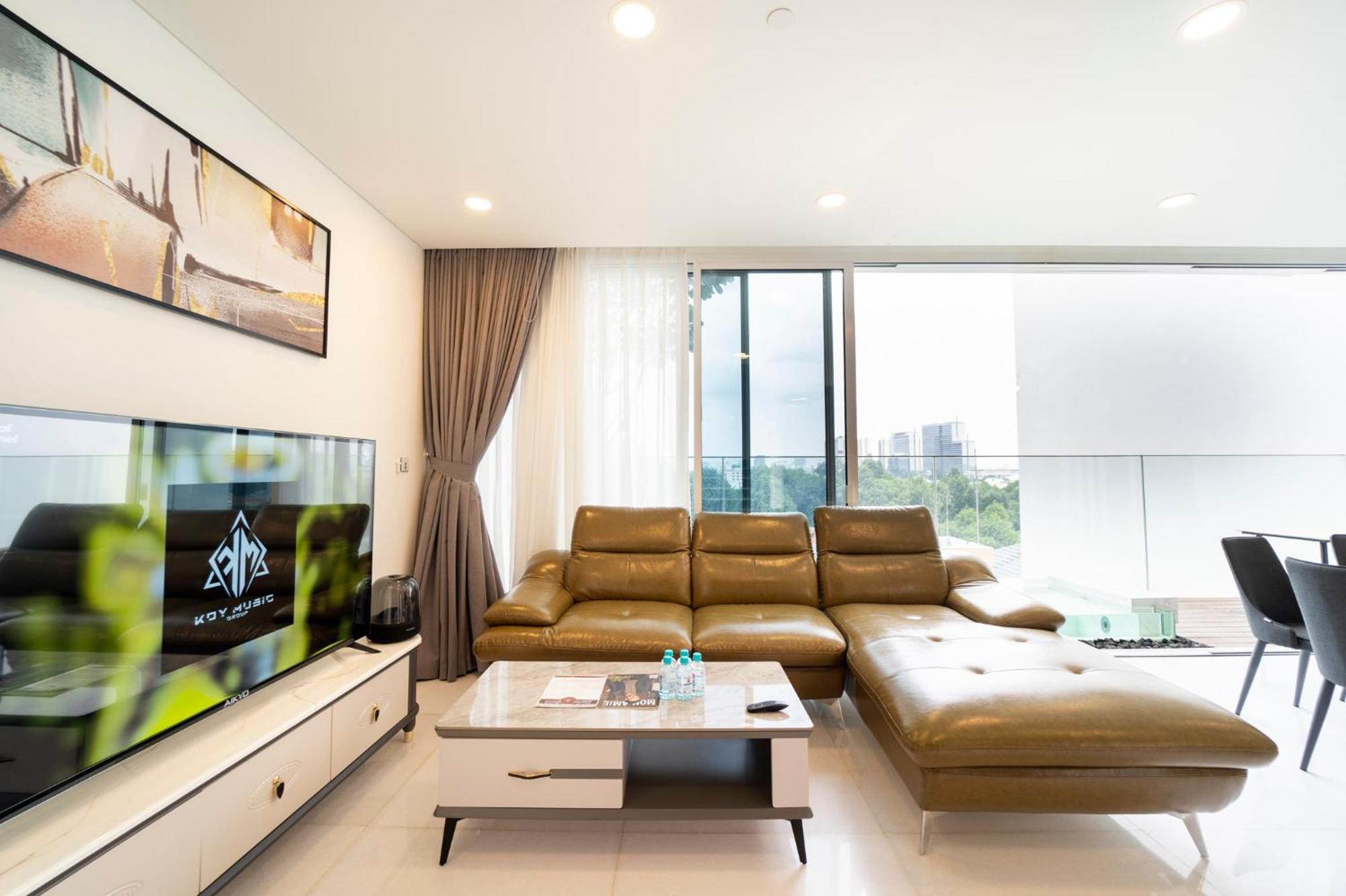 Serenity Saigon Sky Villas - Free One Way Airport Shuttle Ho-Chi-Minh-Stadt Exterior foto