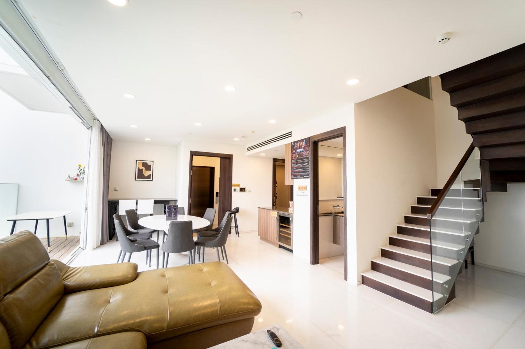Serenity Saigon Sky Villas - Free One Way Airport Shuttle Ho-Chi-Minh-Stadt Exterior foto