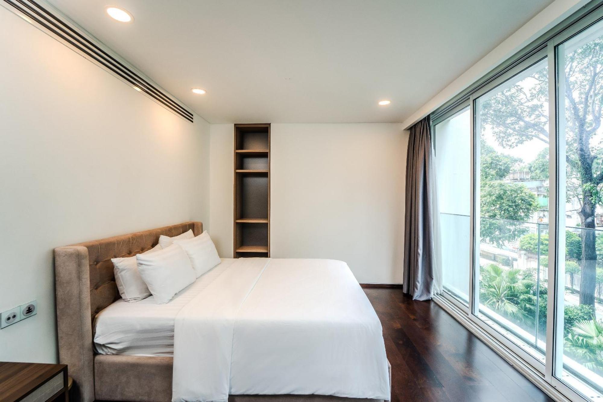 Serenity Saigon Sky Villas - Free One Way Airport Shuttle Ho-Chi-Minh-Stadt Exterior foto